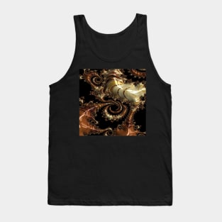 Golden world of wonders fractal Tank Top